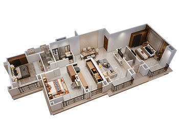 Florence 3BHK 3D